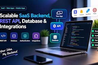 build scalable saas backend, rest API, database and custom integrations