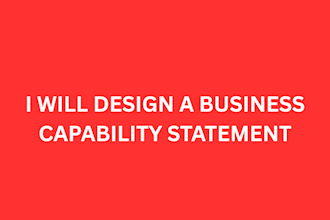 design a capability statement in 4 hours