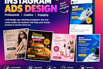design instagram ads and social media ad creatives