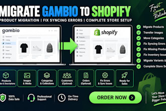 migrate gambio to shopify fix product migration and syncing error issues