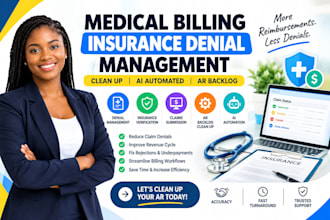 medical billing insurance denial  management clean up ai automated ar backlog