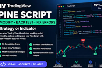 modify backtest fix errors in your tradingview pine script strategy or indicator