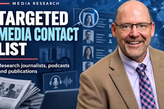 research journalists and build a targeted media contact list