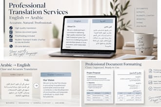 translate english to arabic or arabic to english documents