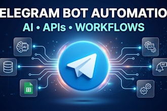 build telegram bots with automation, ai, and API integrations