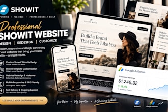 showit website design showit template customization redesign photography blog