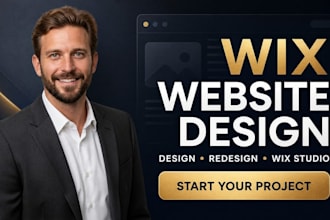 wix website design, redesign wix studio development, SEO and online store setup