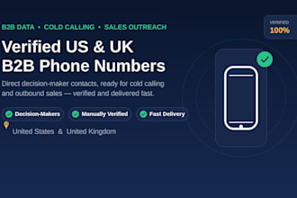 provide verified US UK b2b direct phone numbers for cold calling