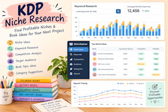 find profitable KDP niches, keywords and low competition book ideas