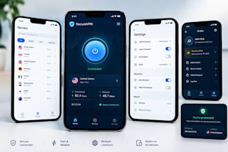 build a custom VPN app with wireguard, openvpn and secure backend
