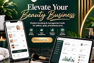 design glossgenius website online booking beauty salon skincare business