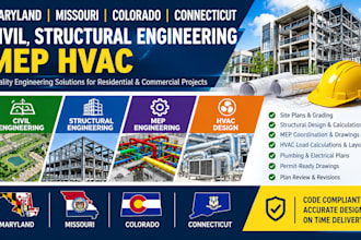 maryland, missouri, colorado, connecticut civil, structural engineering mep hvac