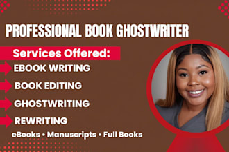 be your professional book editor ebook, ebook ghostwriter and ghost book writer