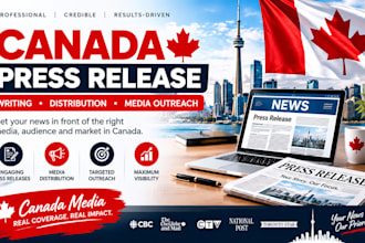 write and distribute a professional canada press release for your business