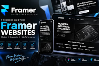 build a framer website or landing page for a saas business