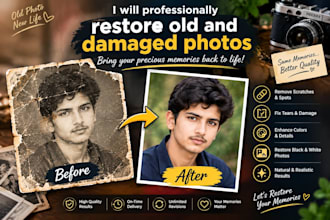professionally restore and repair old damaged photos