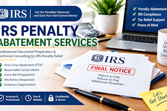 draft your irs penalty abatement letter and form 843