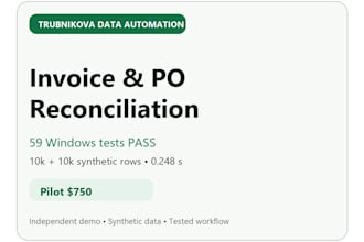 automate invoice and purchase order reconciliation with python