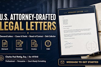 draft a persuasive breach of contract demand letter and legal notice