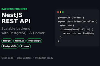 build a scalable nestjs rest API with postgresql and docker