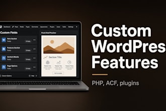 add custom wordpress features with php and acf