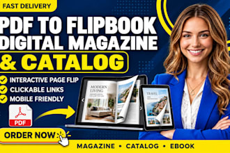 convert pdf to interactive flipbook digital magazine catalog, clickable links