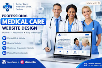 design a professional home care, caregiver and healthcare website