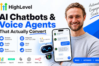 be your gohighlevel VA and build gohighlevel ai chatbot, voice agent, vapi ai