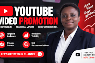 youtube video promotion for organic views and channel growth