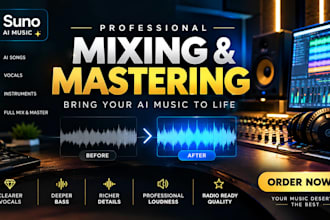 professionally mix and master your ai generated song