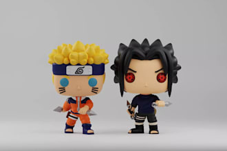 turn your photo into a custom funko pop 3d character model for 3d printing