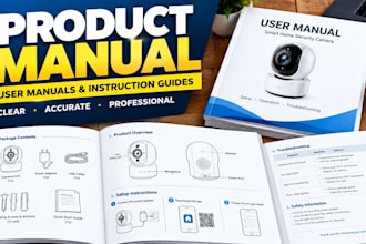create product assembly instructions installation guides and  illustration