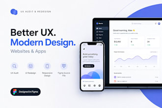 do figma UX audit and UI redesign