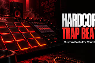 produce a hardcore trap beat for your song