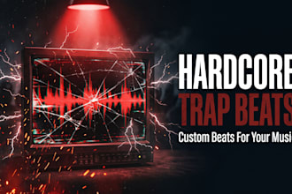 produce a hardcore trap or beat for your song