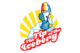design ice berg shaved ice company logo for you