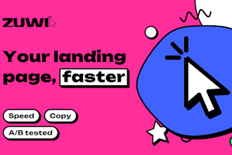 optimise your landing page for speed, copy and conversions