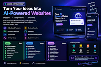do a modern ai web app, ai saas platform