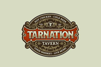 create our new honky tonk tavern logo