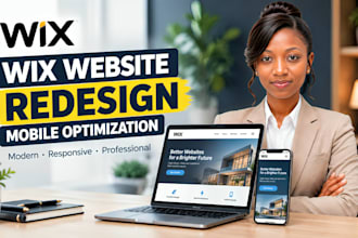 redesign your wix website and fix mobile responsiveness