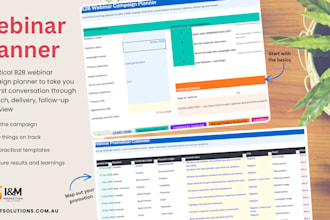 help you with webinar or event campaign planning