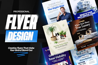 design standout flyer or postcard