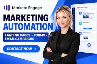 setup marketo marketing automation landing pages sign up forms email campaigns
