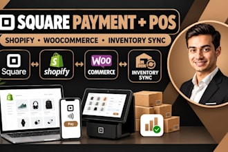 setup shopify payment integration shopify bigcommerce square pos inventory sync