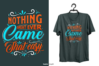 design a creative graphic t shirt and t shirt logo typography t shirt design