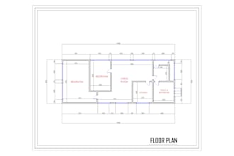 draw a complete architectural plans and floor plan design for you