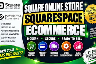 build square online store squarespace ecommerce square website online store