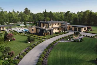 provide cgi apartment for real estate agent, property site plan 3d visualization