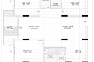 professionally redraw 2d floor plans from PDF, image or sketch