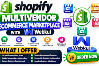build shopify multivendor ecommerce marketplace webkul multi vendor store